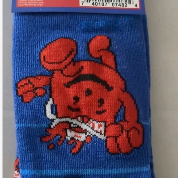Men's Blue Crew Socks - Picture 4 of 4
